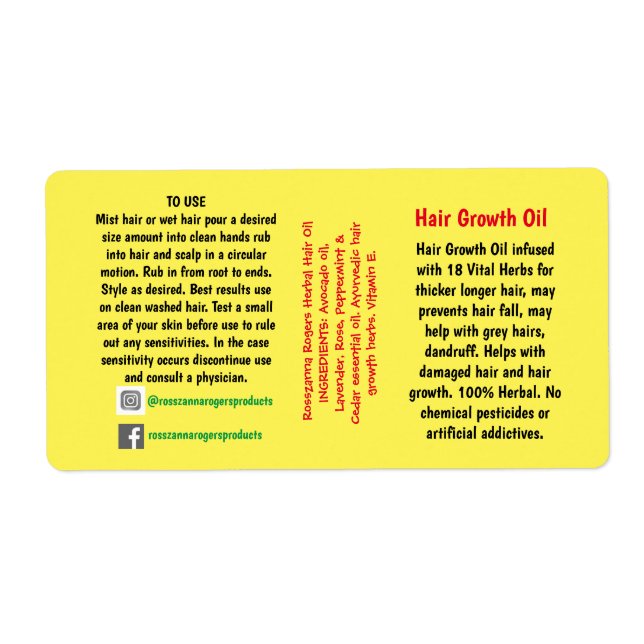 Etiqueta de embalagem (Frente)