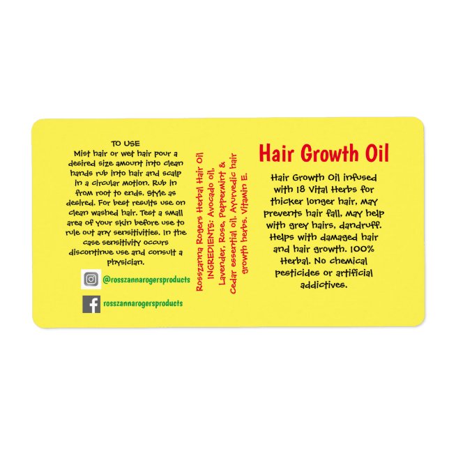 Etiqueta de embalagem (Frente)