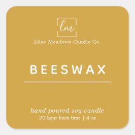 Etiqueta de Embalagem com Velas Redondas de Mostar