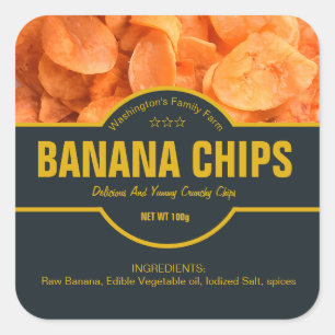 Etiqueta de embalagem do chipset Banana