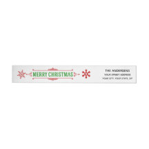 Etiqueta de embrulho de Natal maravilhoso