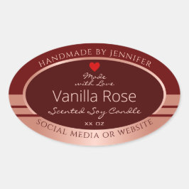 Etiqueta de empacotamento do produto Elegante Rosa