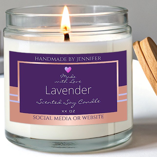 Etiqueta de empacotamento do produto elegante Rosa (Criador carregado)