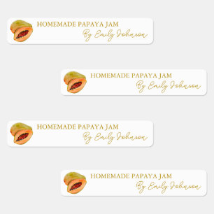 Etiqueta de Empenho de Papaya Homemade