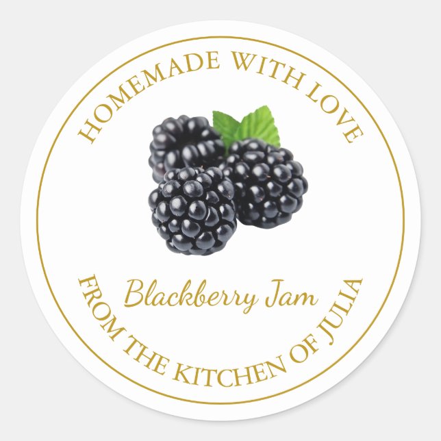 Etiqueta de Emperramento de Blackberry | Branco (Frente)