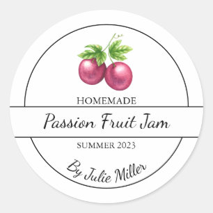 Etiqueta de Emperramento de Fruta de Paixão Simple