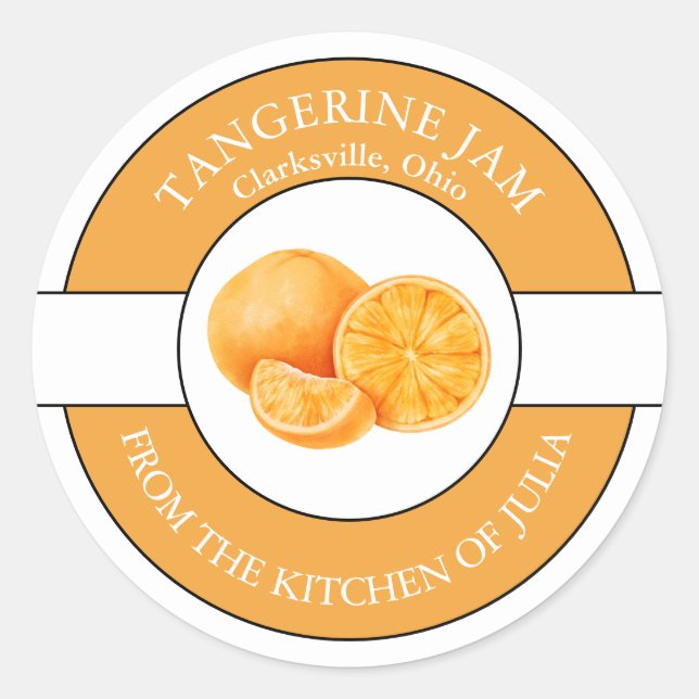 Etiqueta de Emperramento de Tangerine (Frente)