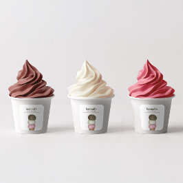 Etiqueta de Encapsulamento de Cone de Sorvete Come