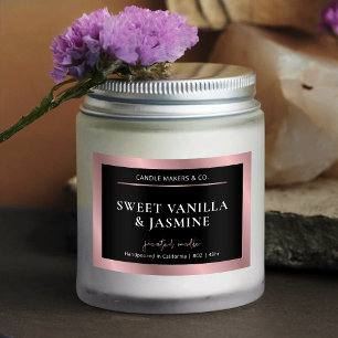 Etiqueta de encapsulamento de produto preto e Rosa