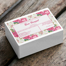 Etiqueta de Encapsulamento de Rosas impermeáveis