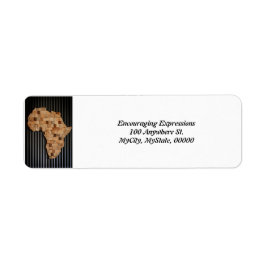 etiqueta de endereço