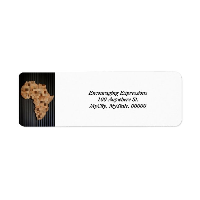 etiqueta de endereço (Frente)