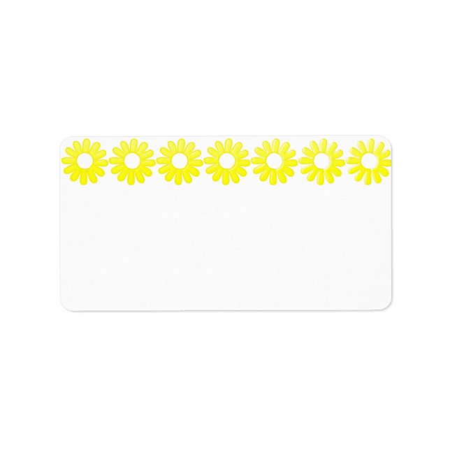 Etiqueta de Endereço Amarelo (Frente)
