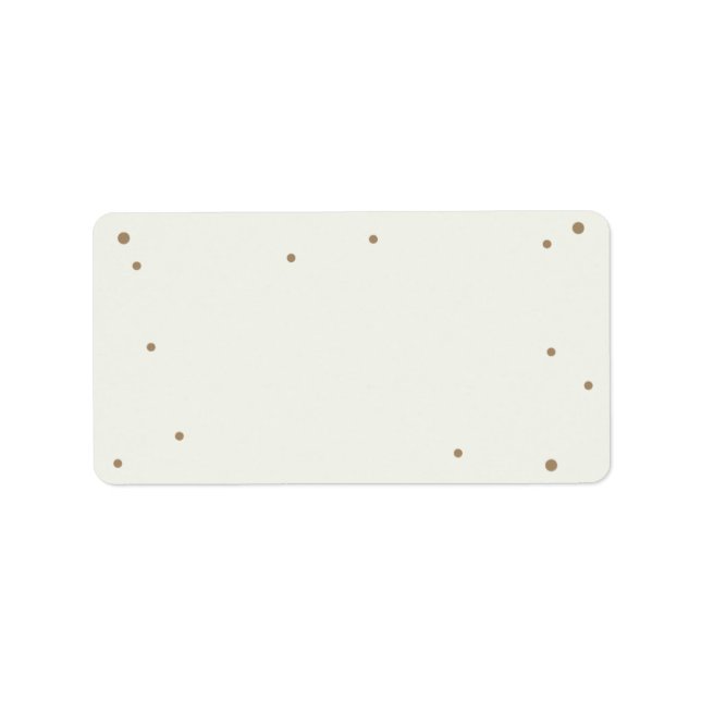 Etiqueta de Endereço Auto-Impressão Creme (Frente)