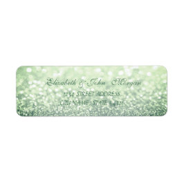 Etiqueta de Endereço Bokeh Glamourosa Brilhante El