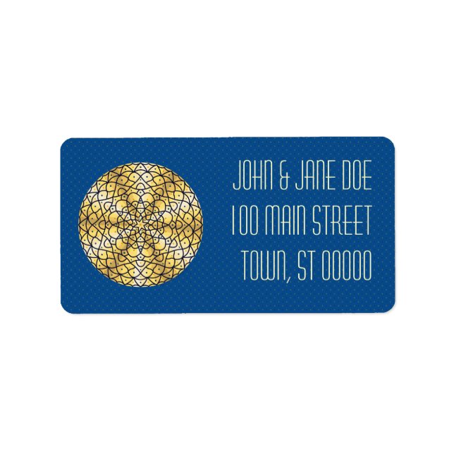 Etiqueta de endereço celestial de Sun (Frente)