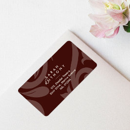 Etiqueta de Endereço Clássico de Casamento de Dama