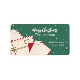 Etiqueta de Endereço com letra de cor d'água da vi