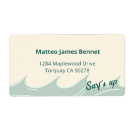 Etiqueta de Endereço com Tema Oceano para Crianças