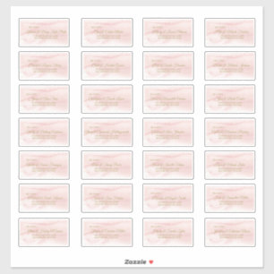 Etiqueta de Endereço Convidado do Tipo Dourado de