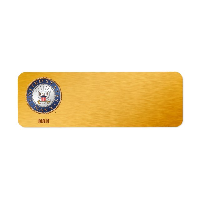 Etiqueta de Endereço da Mãe do Marinho dos EUA (Frente)