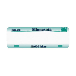 Etiqueta de endereço da matrícula de Minnesota