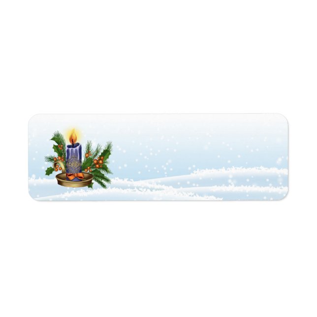 Etiqueta de Endereço da Vela de inverno (Frente)