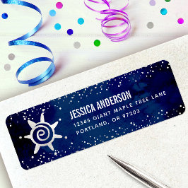 Etiqueta de Endereço de Aniversário Glamour Femini