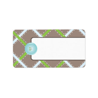 Etiqueta de Endereço de Anúncio de Nascimento