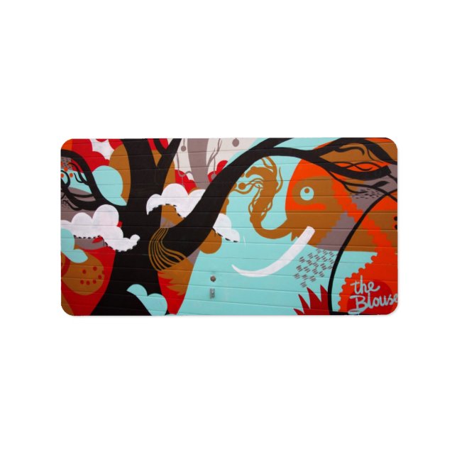 Etiqueta de Endereço de Arte do grafite (Frente)