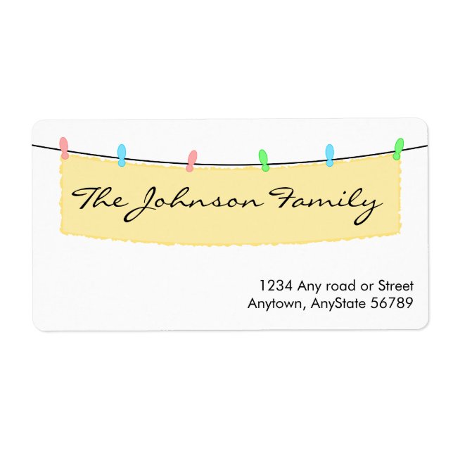 Etiqueta de Endereço de Banner (Frente)