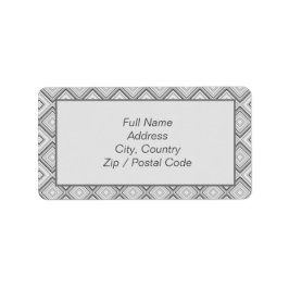 Etiqueta de Endereço de Cinza Grande Padrão