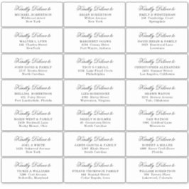 Etiqueta de Endereço de Convidado da festa de casa