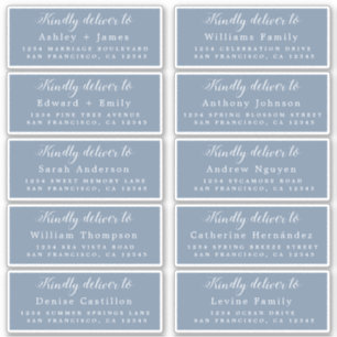 Etiqueta de Endereço de Convidado de Casamento de