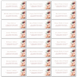 Etiqueta de Endereço de Convidado Individual Laran