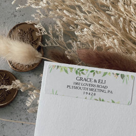 Etiqueta de Endereço de Destino de Greenery Summer