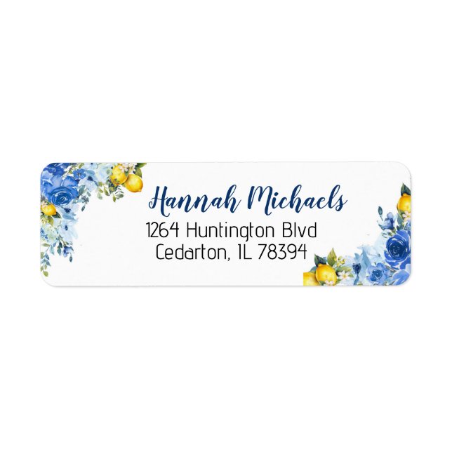 Etiqueta de Endereço de Devolução (Frente)