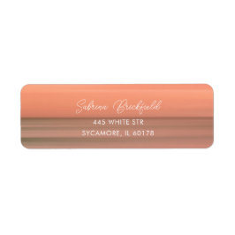 Etiqueta de Endereço de Devolução Colorida de Casa