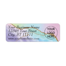 Etiqueta de Endereço de Devolução Comercial do Pas