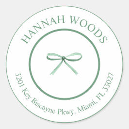 Etiqueta de Endereço de Devolução Coquette Arco Ve