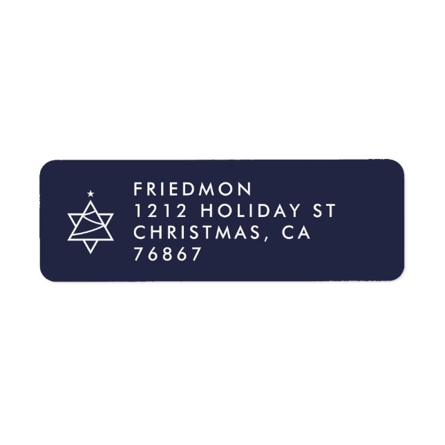 Etiqueta de endereço de devolução da árvore de Nat (Frente)