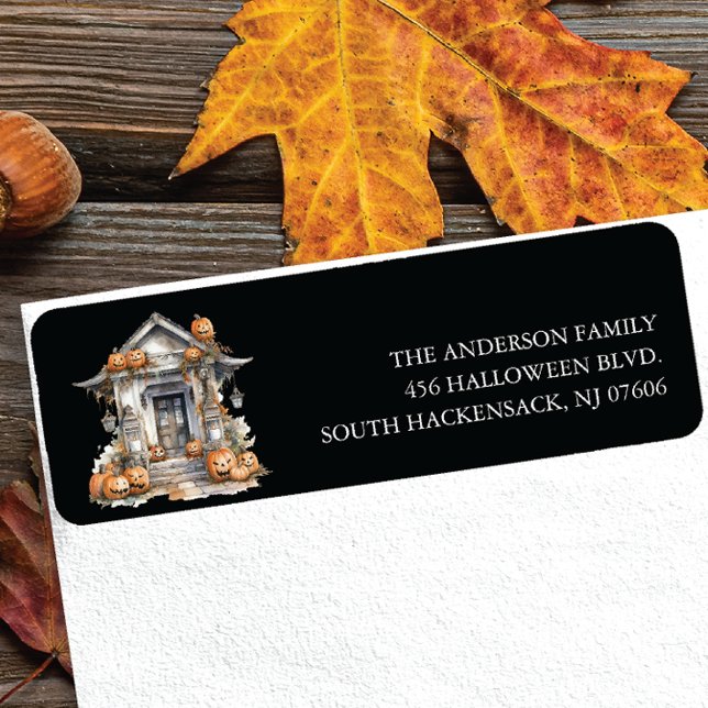 Etiqueta de endereço de devolução da porta frontal (Criador carregado)