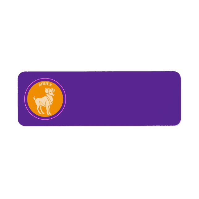 Etiqueta de Endereço de Devolução de Aries (Frente)