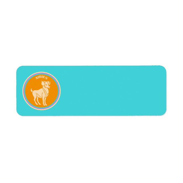 Etiqueta de Endereço de Devolução de Aries (Frente)