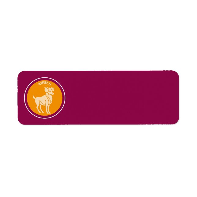 Etiqueta de Endereço de Devolução de Aries (Frente)