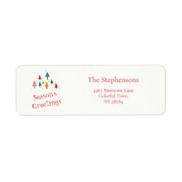 Etiqueta de Endereço de Devolução de Árvores de Na