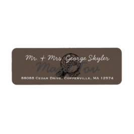 Etiqueta de Endereço de Devolução de bar Bat Mitzv