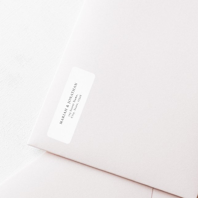 Etiqueta de Endereço de Devolução de Casamento Bra (Criador carregado)