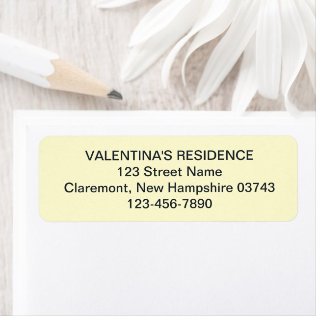Etiqueta de Endereço de Devolução de Casamento com (Insitu)