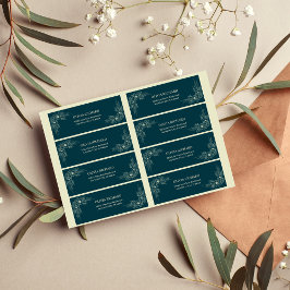 Etiqueta de Endereço de Devolução de Casamento de